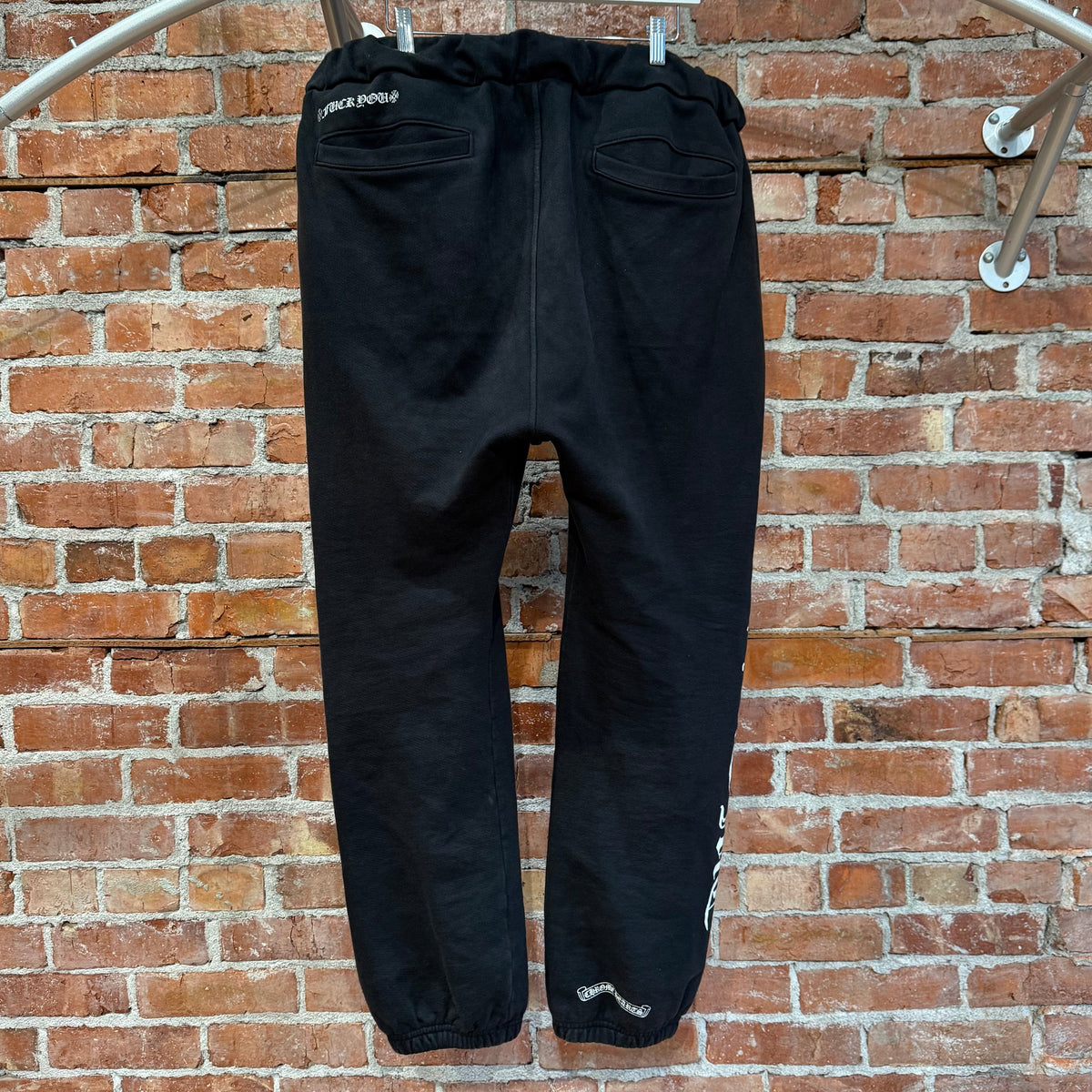 CHROME HEARTS HORSESHOE SCRIPT SWEATPANTS ‘BLACK’