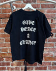 NUMBER (N)INE DISTRESSED GIVE PEACE A CHANCE TEE ‘BLACK’