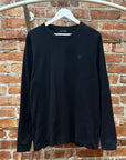 ACNE STUDIOS FALCO FACE LONG SLEEVE TEE ‘BLACK’