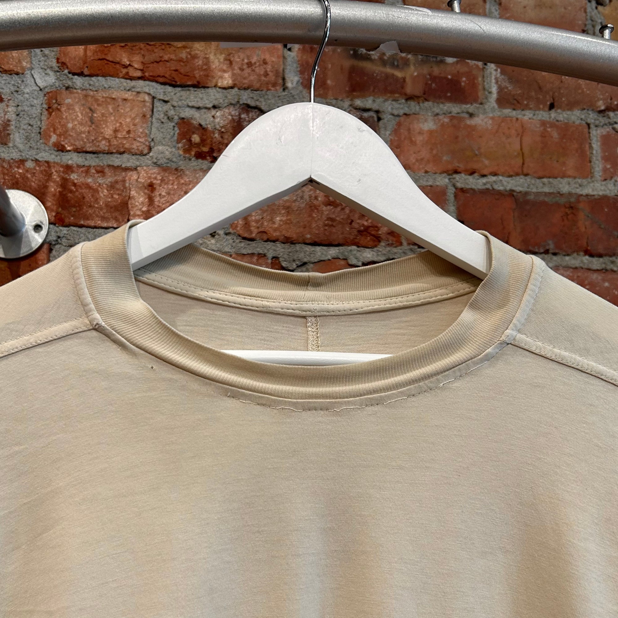 RICK OWENS SS23 EDFU OVERSIZED TOMMY TEE ‘MILK’