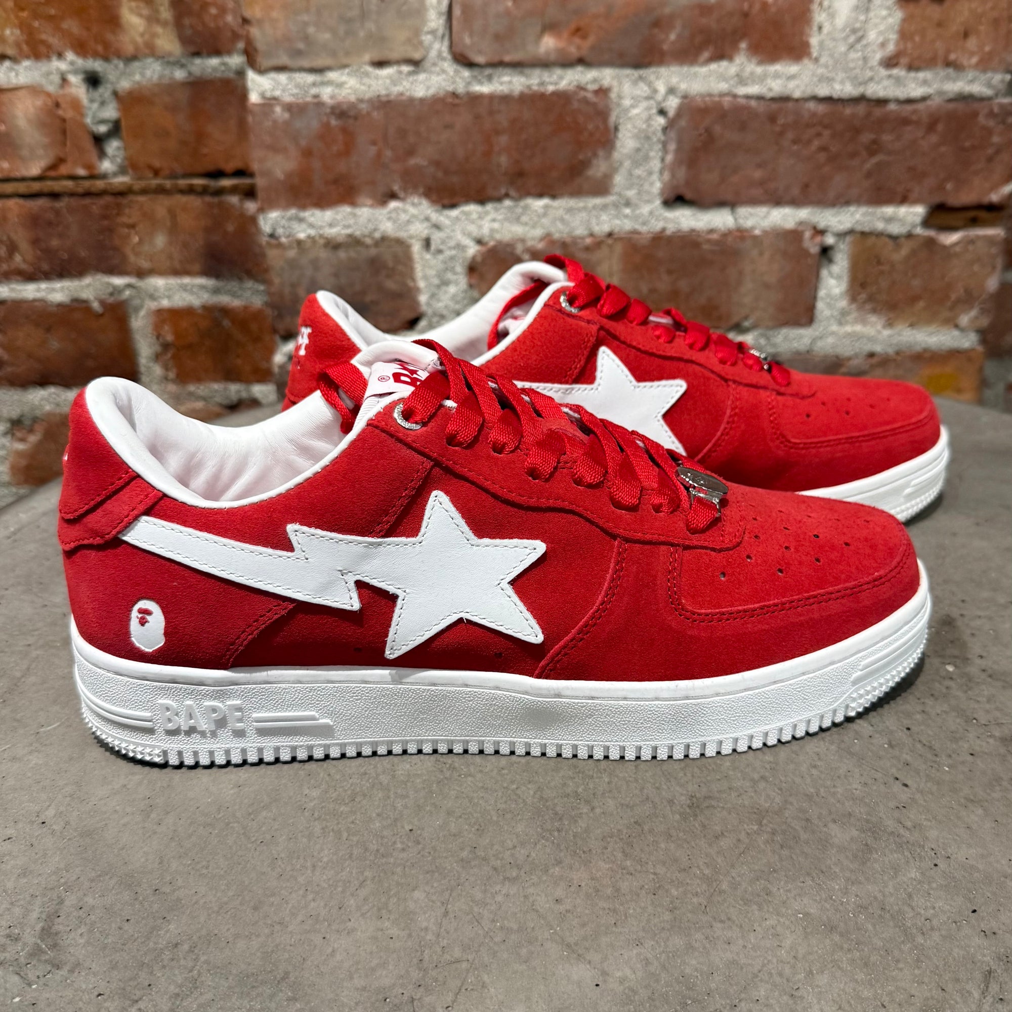 BAPE BAPESTA SUEDE SNEAKERS ‘RED’