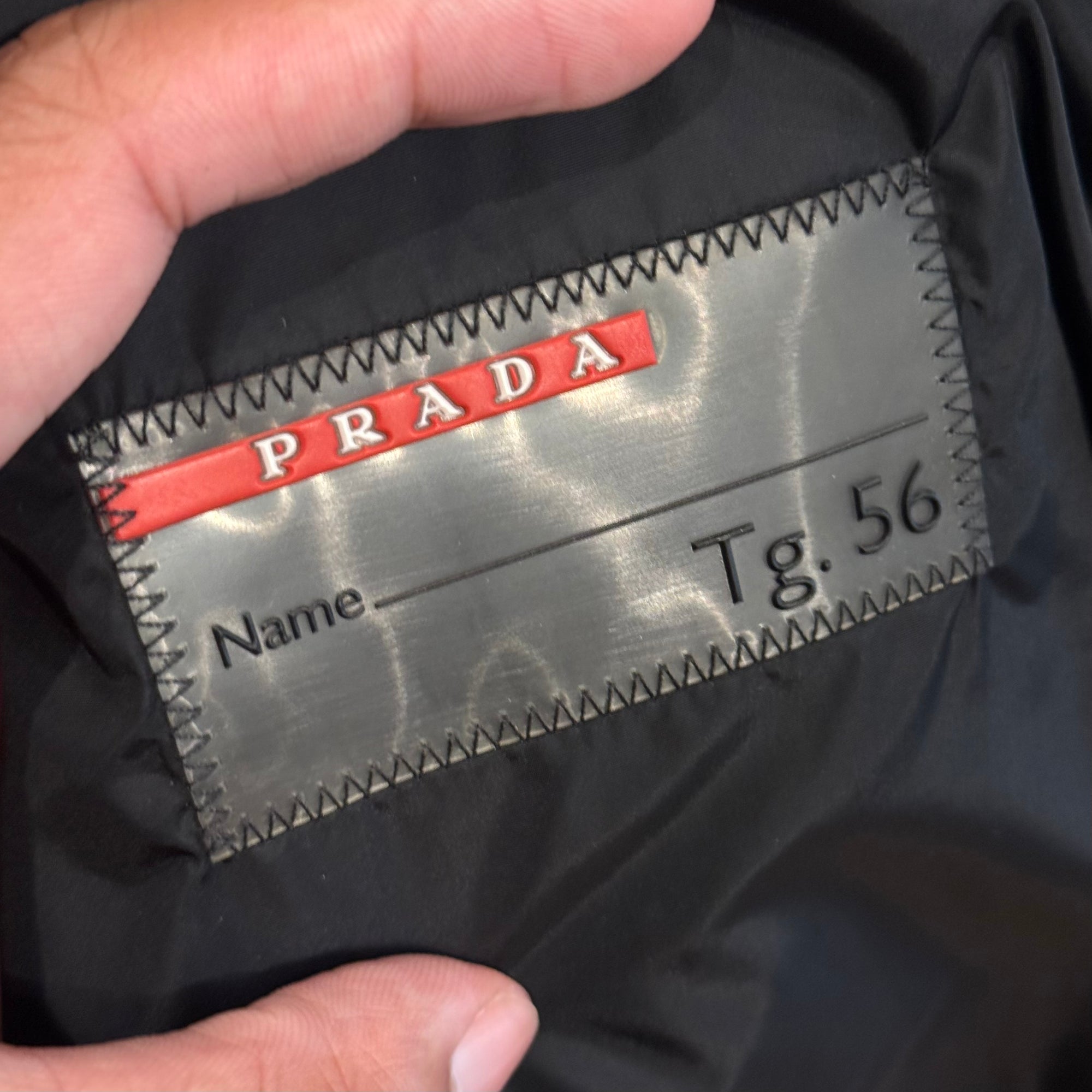 PRADA FW08 LINEA ROSSA TECHNICAL HYBRID JACKET ‘BLACK’