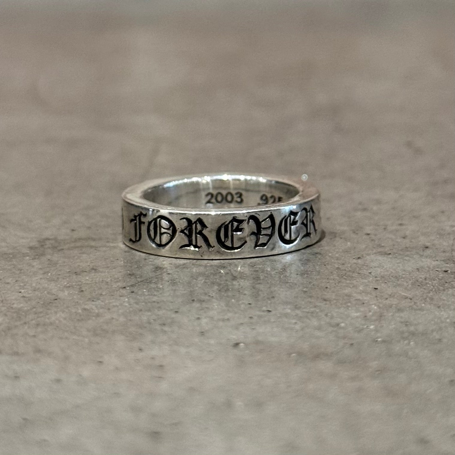CHROME HEARTS FOREVER 6MM SPACER RING ‘SILVER’