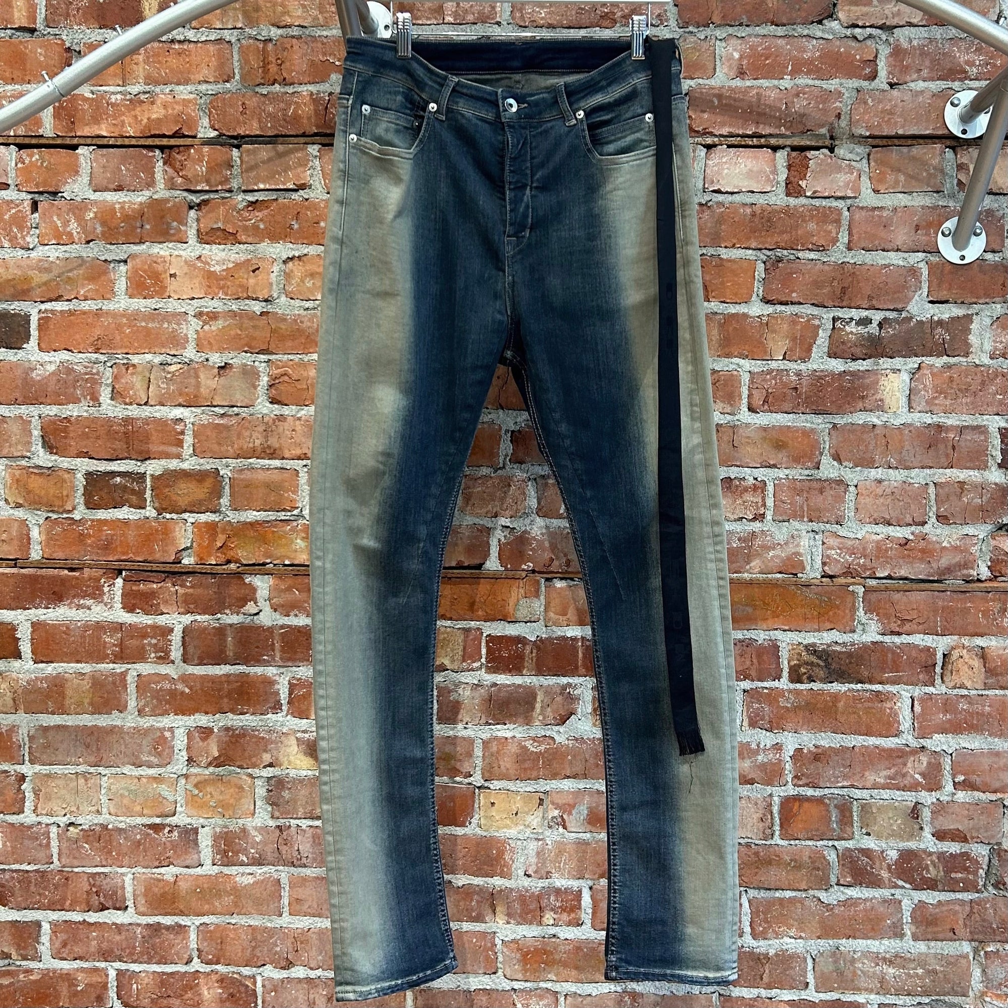 RICK OWENS DRKSHW MINERAL PEARL DEGRADE DETROIT DENIM ‘BLUE’