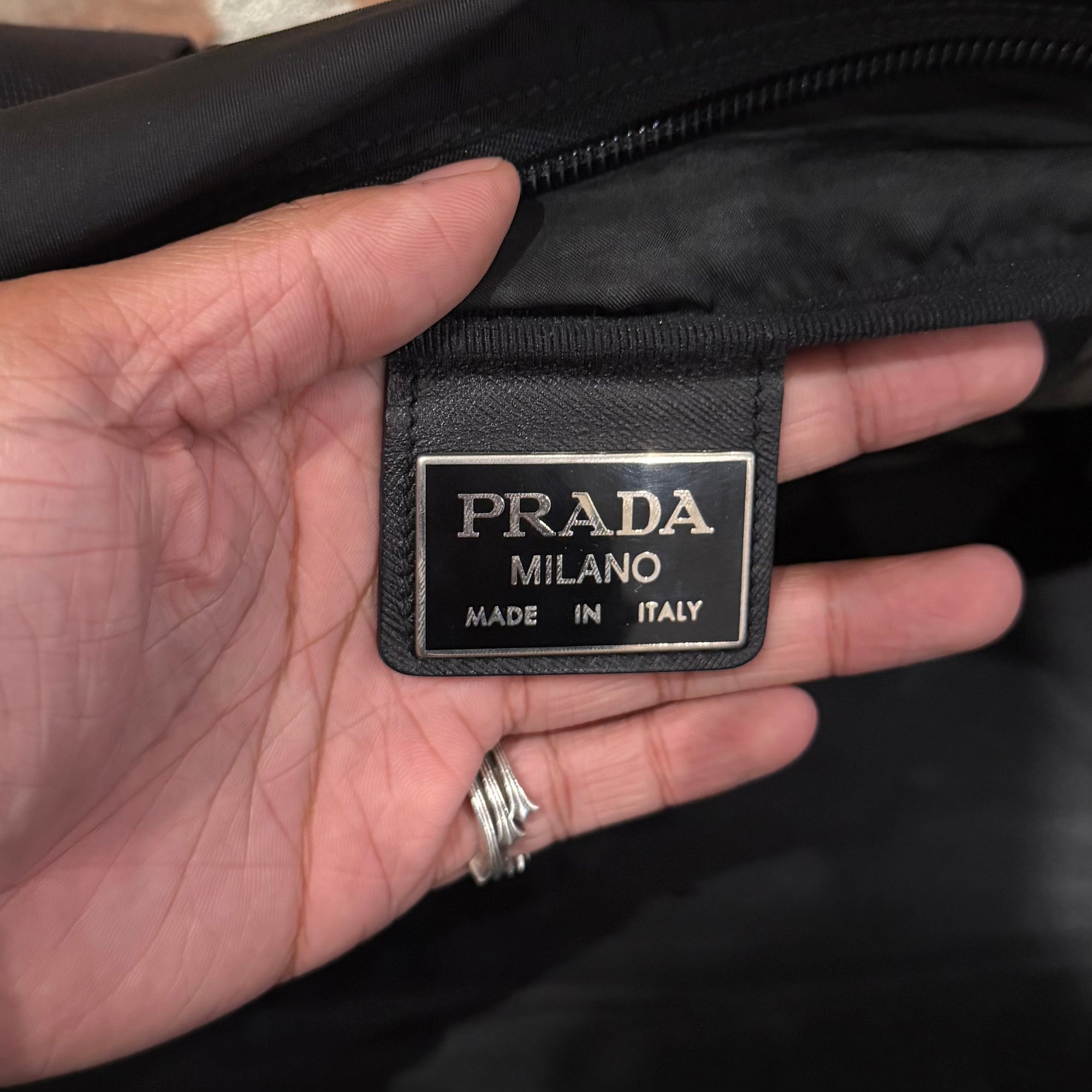 PRADA TESSUTO NYLON LARGE DUFFLE BAG ‘BLACK’