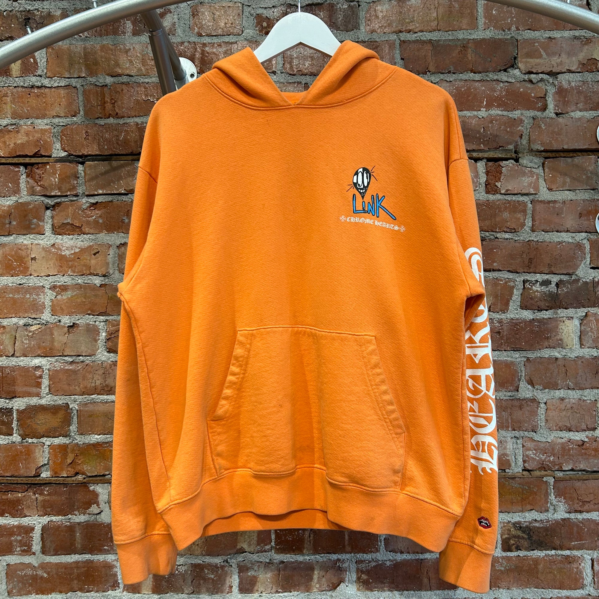 CHROME HEARTS MATTY BOY BUILD PULLOVER HOODIE ‘ORANGE’