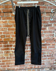 RICK OWENS POPLIN DROP CROTCH DRAWSTRING PANTS ‘BLACK’