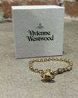 VIVIENNE WESTWOOD MINI 3D ORB BRACELET ‘GOLD/CLEAR’