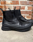 JILL SANDER BOSTON LEATHER VIBRAM BOOTS ‘BLACK’