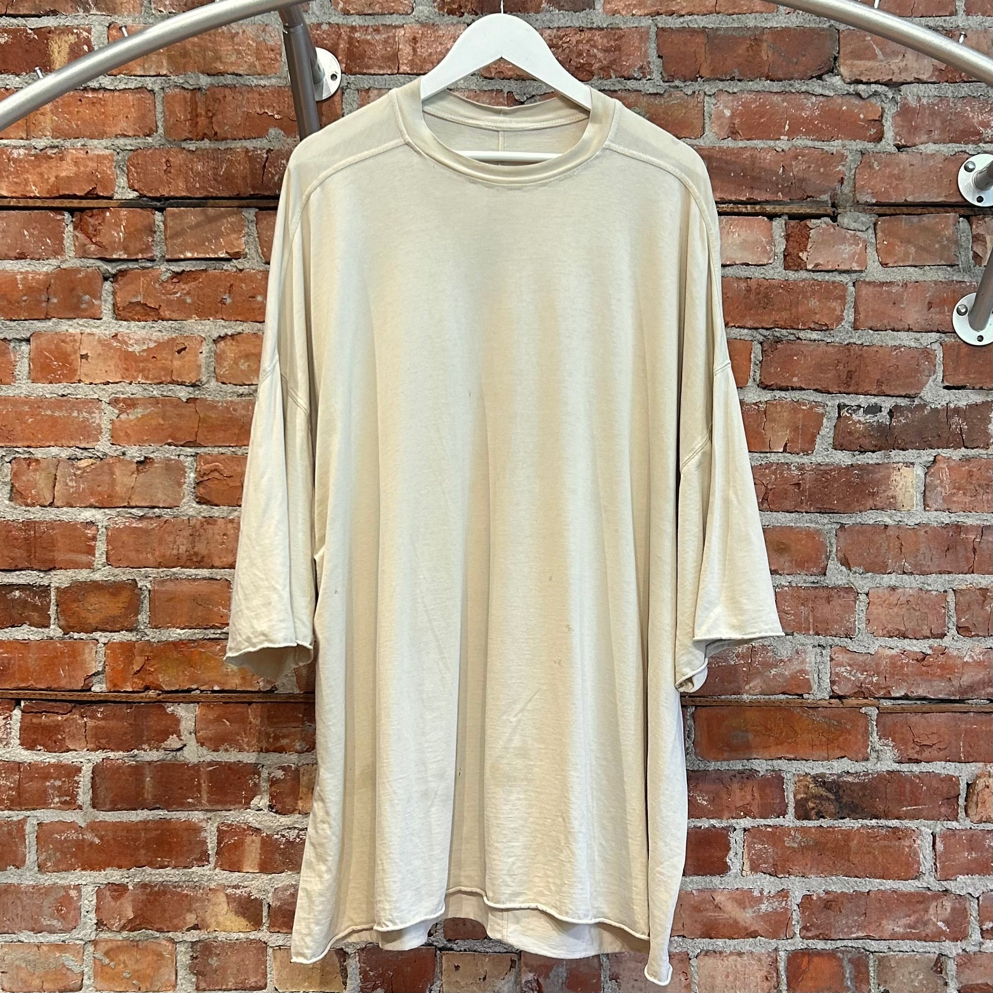 RICK OWENS SS23 EDFU OVERSIZED TOMMY TEE ‘MILK’
