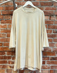 RICK OWENS SS23 EDFU OVERSIZED TOMMY TEE ‘MILK’