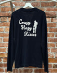 HYSTERIC GLAMOUR CRAZY HAZY KISSES CARDIGAN ‘NAVY’