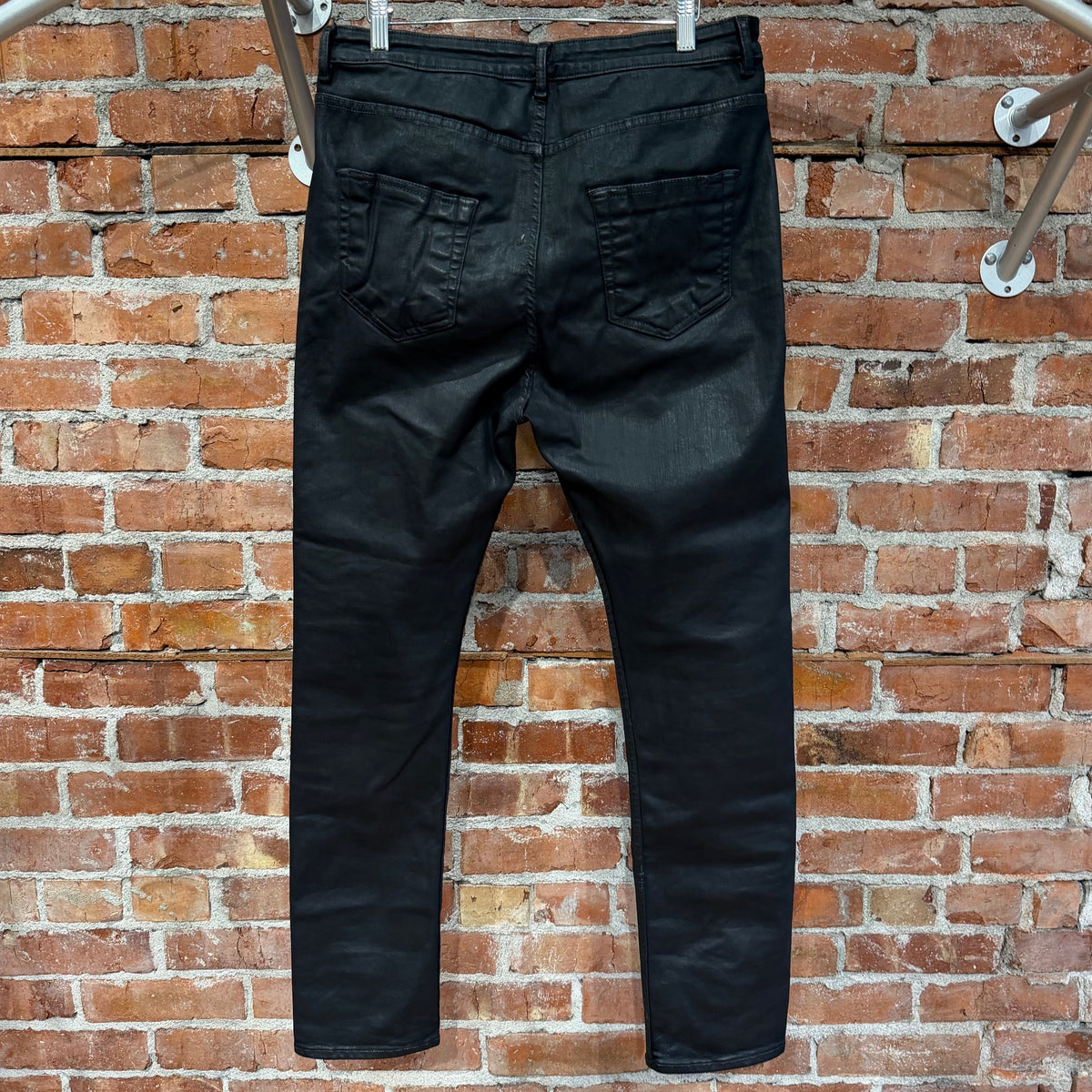 RICK OWENS SS21 PLEGETHON DRKSHDW WAXED DETROIT DENIM ‘BLACK’