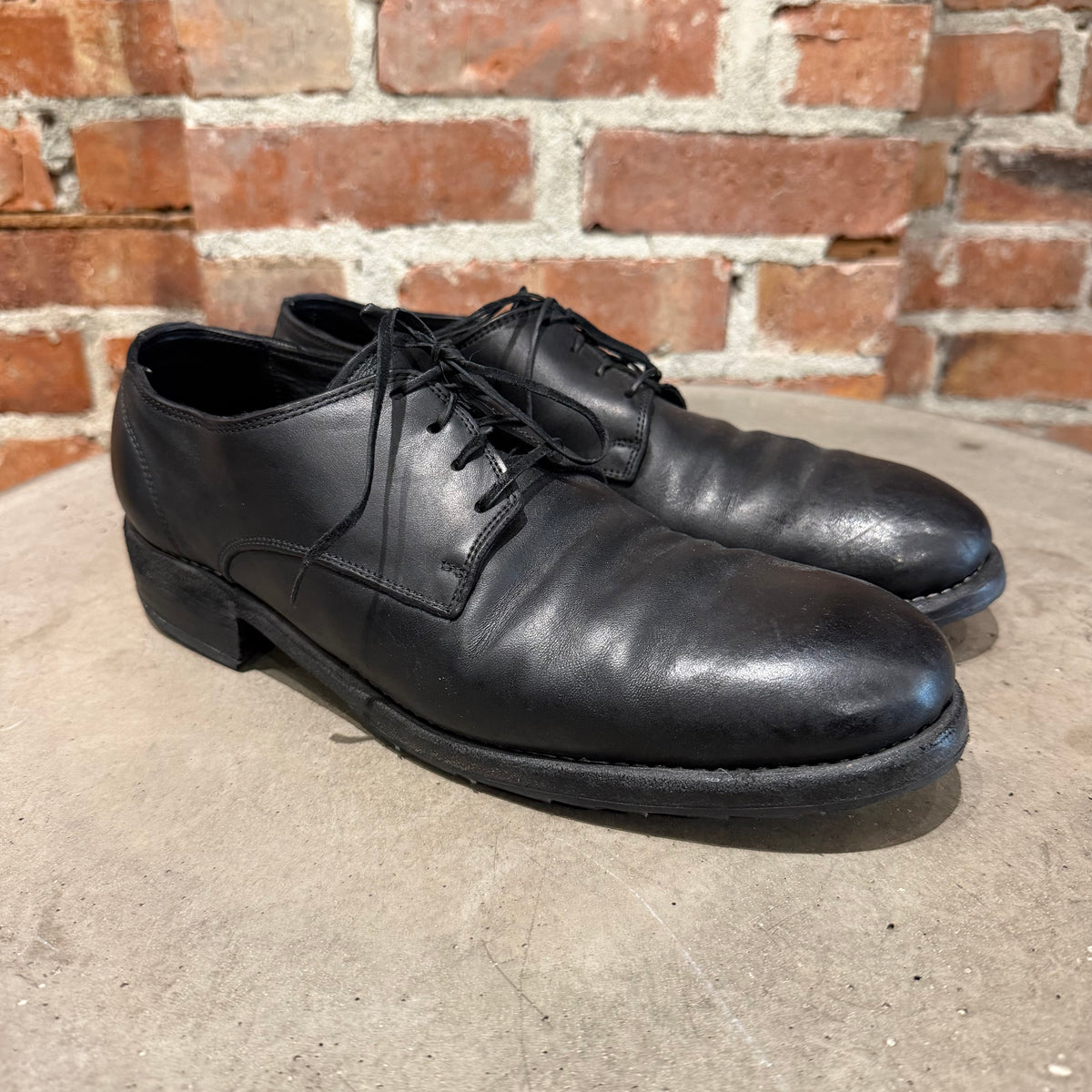 GUIDI 992X HORSE LEATHER DERBY ‘BLACK’