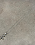 CHROME HEARTS SMALL CROSS W/ BALE NECKLACE ‘SILVER’