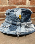 GALLERY DEPT. PATCHWORK DENIM BUCKET HAT ‘BLUE’