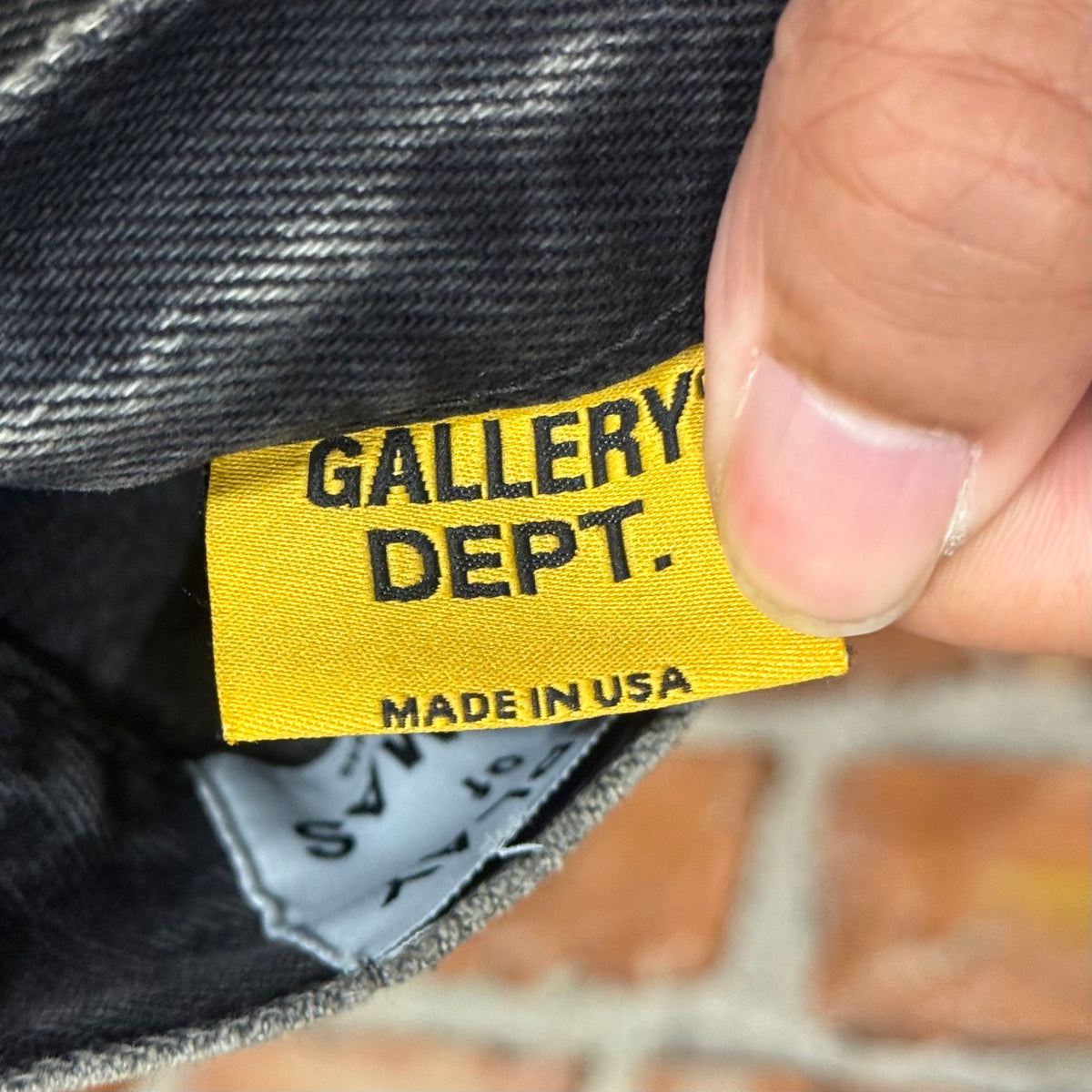 GALLERY DEPT. ZIP PAINTER DENIM ‘BLACK’