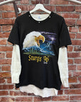 AFTER-HRS STURGIS ‘96 WAFFLE LAYERED TEE ‘BLACK’