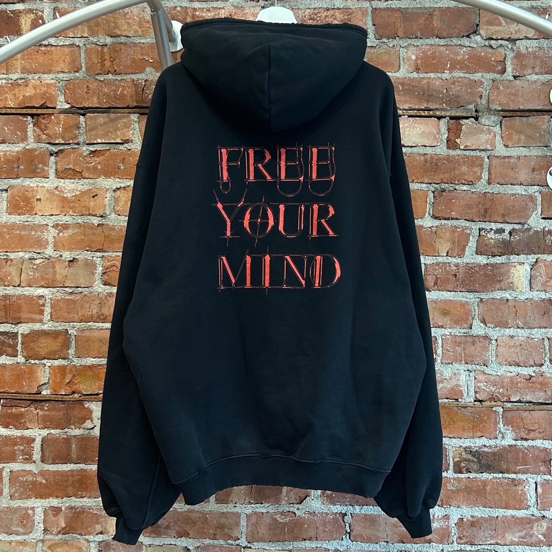 BALENCIAGA SS20 FREEMASON SOCIETY HOODIE ‘BLACK’