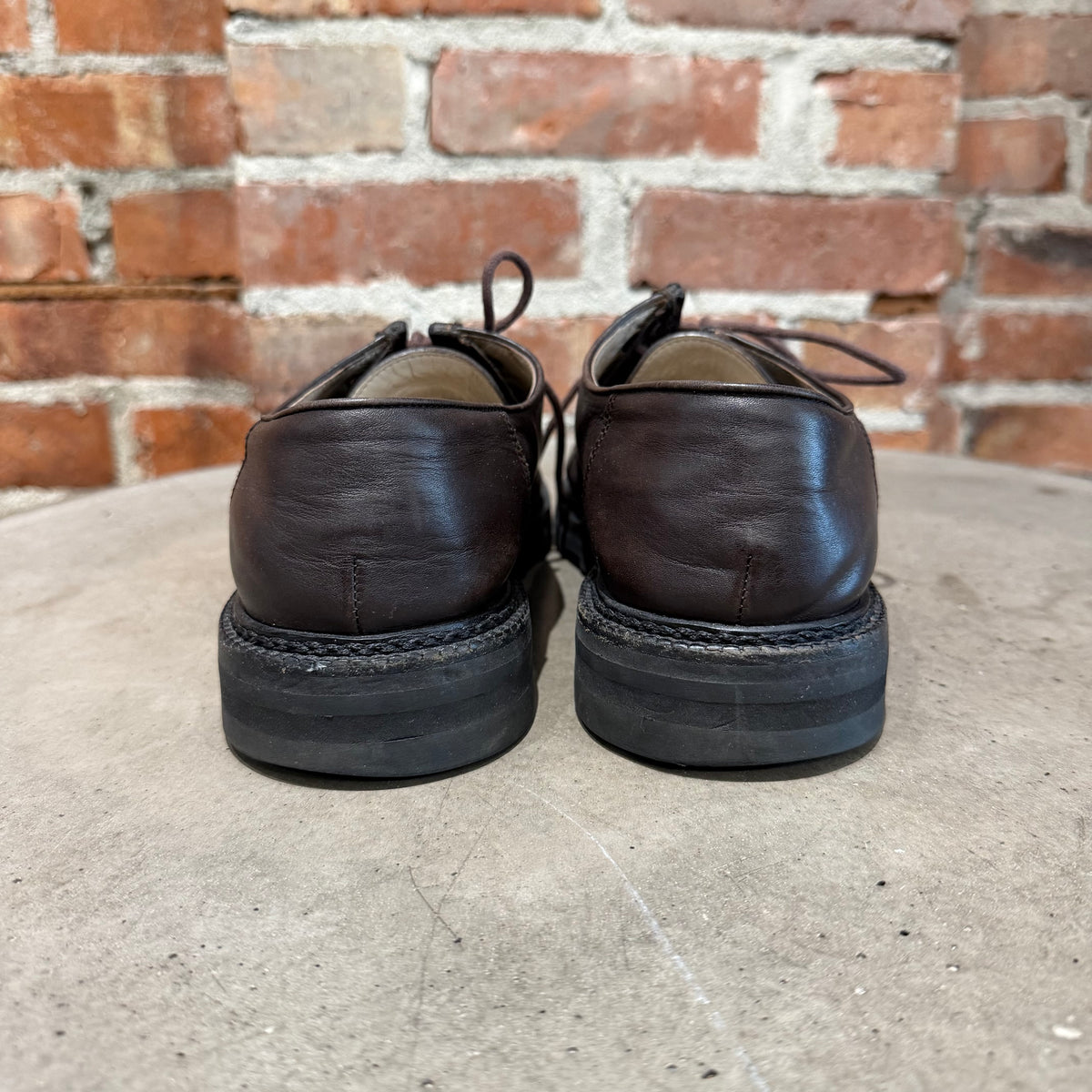 BODE UNIVERSITY LEATHER SHOES ‘DARK BROWN’