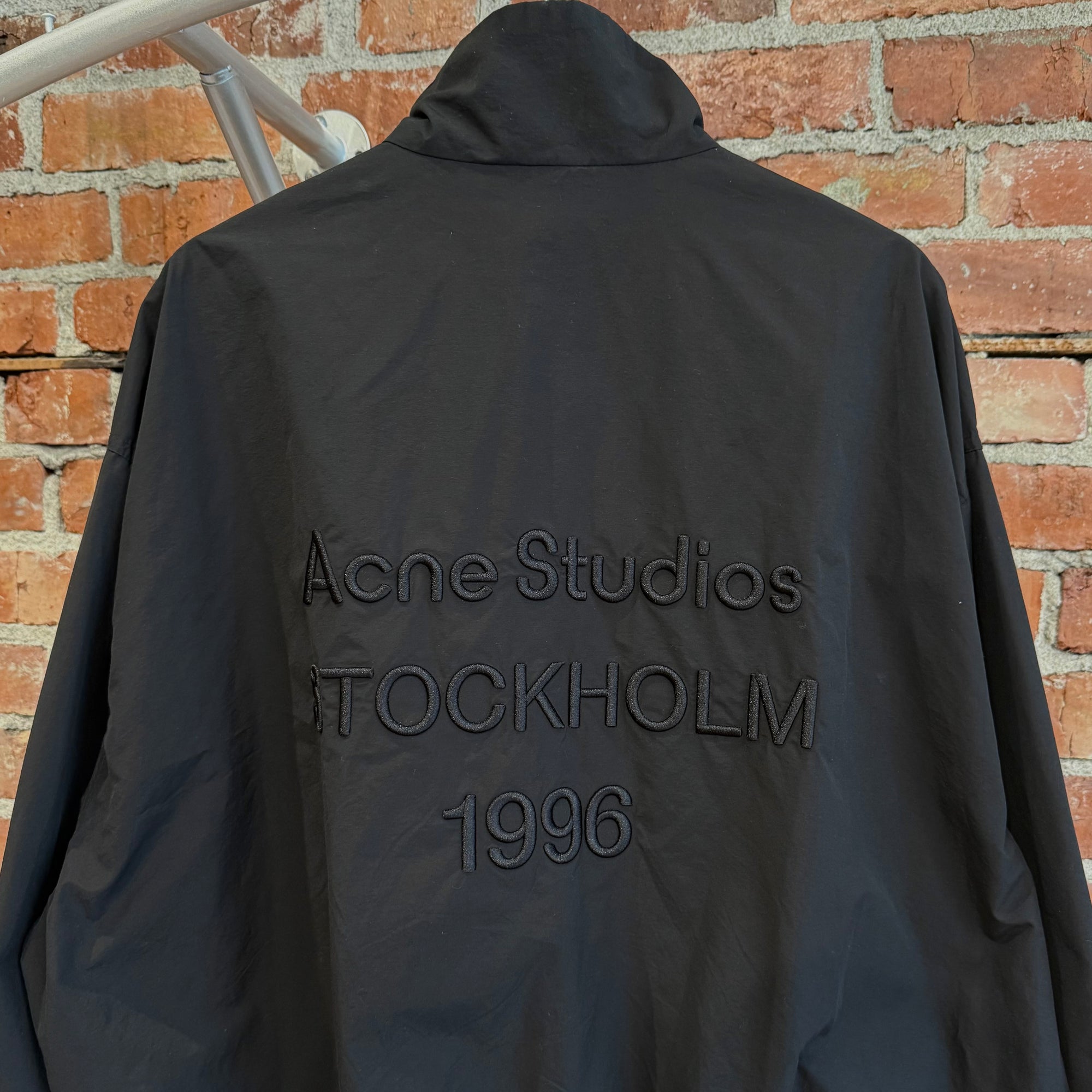 ACNE STUDIOS 1996 STOCKHOLM LOGO BOMBER JACKET ‘BLACK’