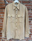 LEMAIRE TWO-POCKET LINEN FIELD SHIRT ‘SAND’