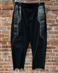 RICK OWENS SS19 BABEL PATCHED KARLOFF PANTS ‘BLACK’