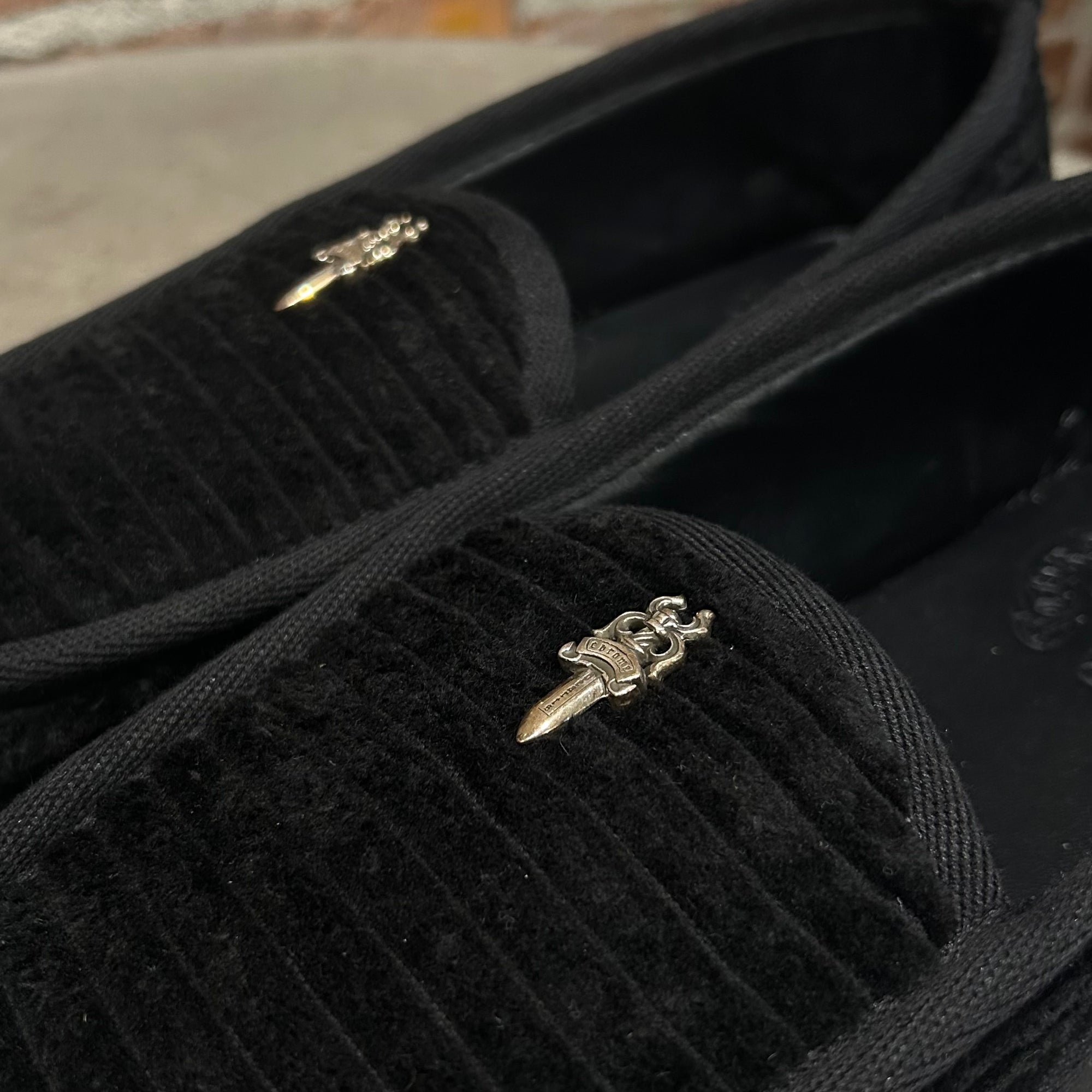 CHROME HEARTS DAGGER LOAFERS ‘BLACK’