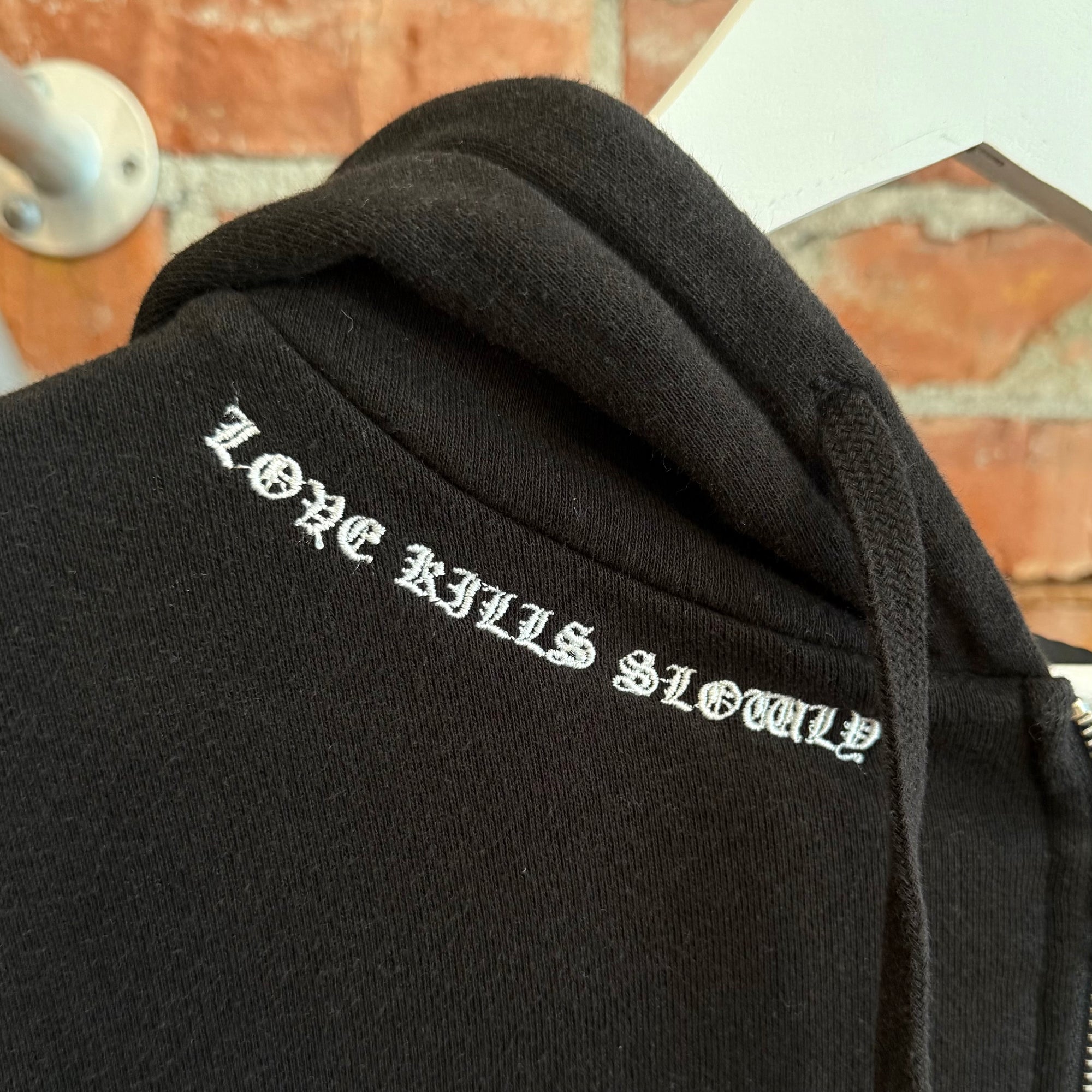 ED HARDY CHROME BOOTLEG ZIP HOODIE ‘BLACK’