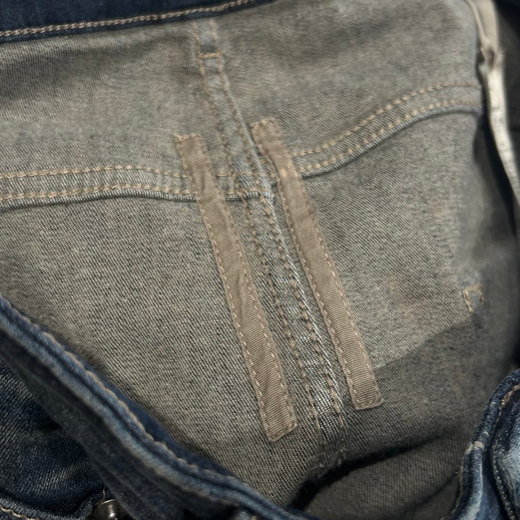 RICK OWENS DRKSHW MINERAL PEARL DEGRADE DETROIT DENIM ‘BLUE’