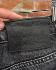 BASKETCASE WIDE BAGGY DENIM SHORTS ‘BLACK’