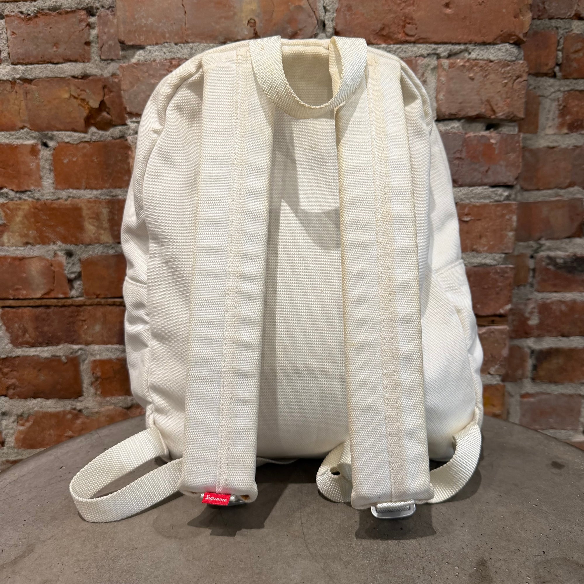 SUPREME SS16 CANVAS BOGO CANVAS BACKPACK ‘WHITE/RED’