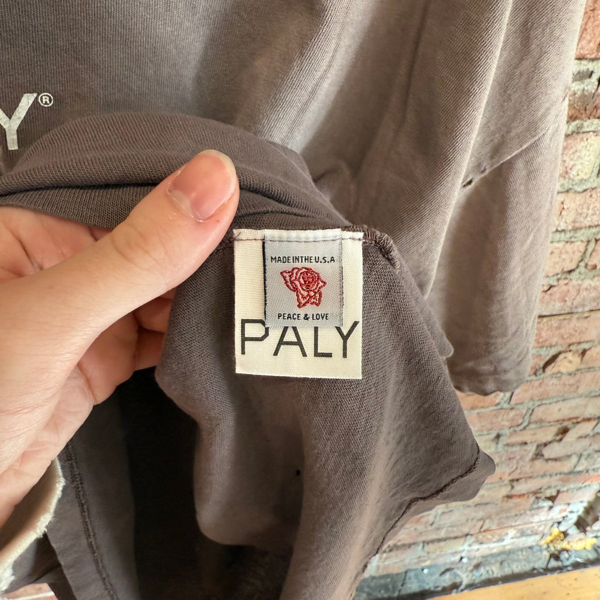 PALY HOLLYWOOD SS26 CORE LOGO TEE ‘BROWN’