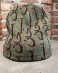 SUPREME FW25 ARABIC LOGO JACQUARD BEANIE ‘OLIVE’