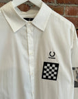RAF SIMONS x FRED PERRY PATCHWORK SHIRT ‘WHITE’