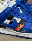 CHROME HEARTS MATTY BOY NIKE DUNK LOW SNEAKERS ‘WHITE/BLUE’