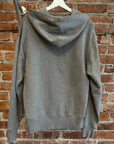 ACNE STUDIOS MELANGE FACE PATCH HOODIE ‘GREY’