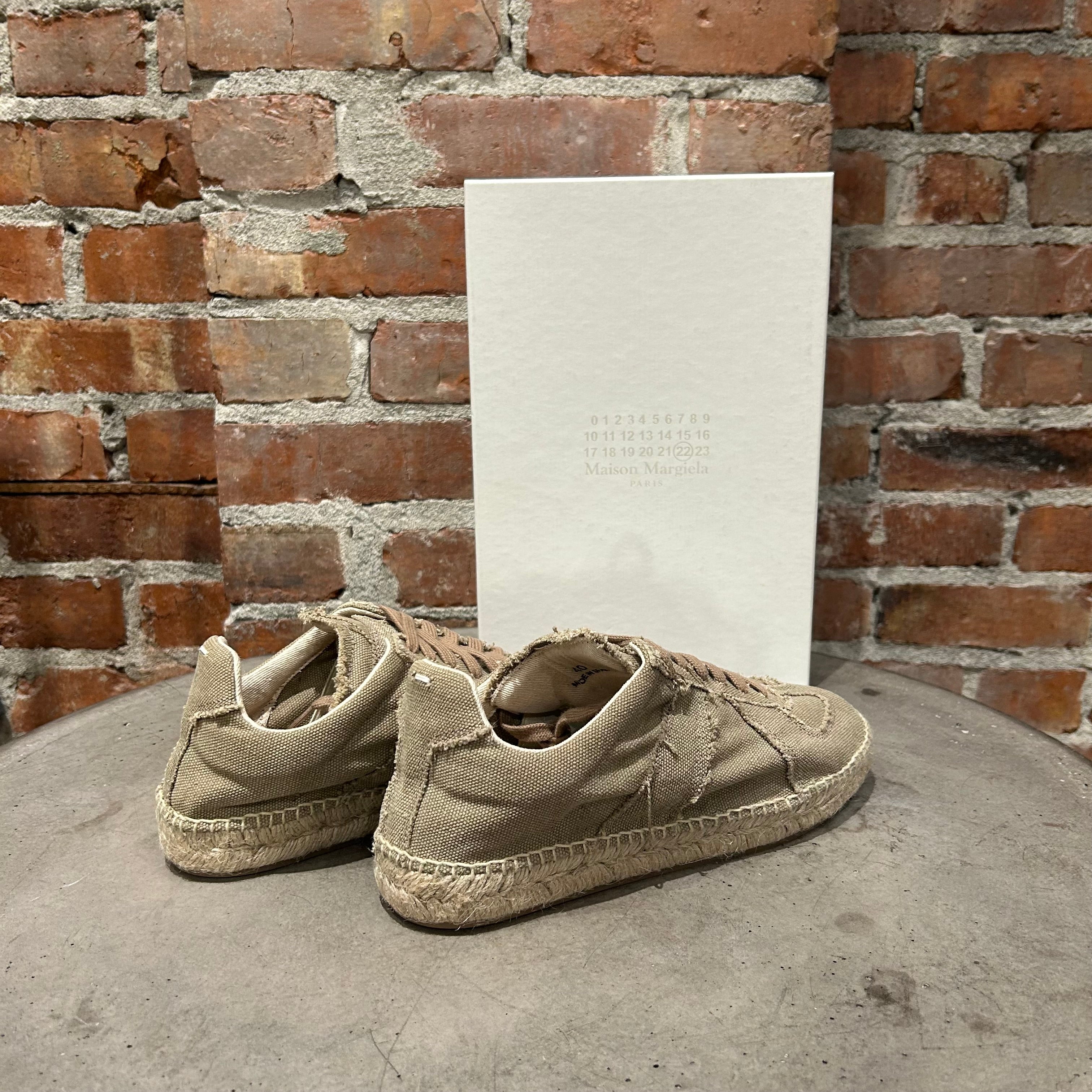 MAISON MARGIELA DISTRESSED CANVAS GATS 'BEIGE' – Sadō Room