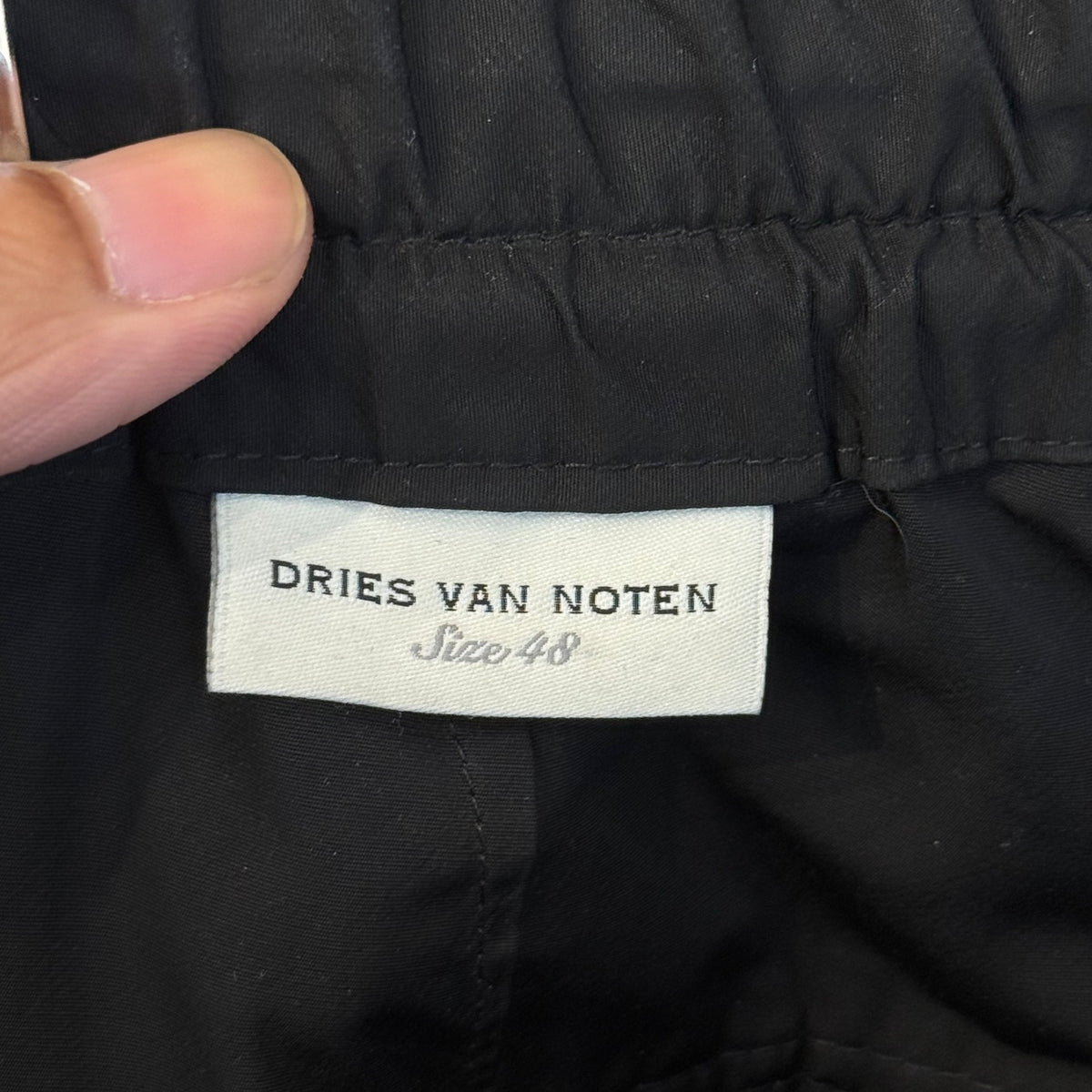DRIES VAN NOTEN CONVERTIBLE PANTS ‘BLACK’