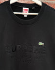 SUPREME SS18 LACOSTE CREWNECK ‘BLACK’