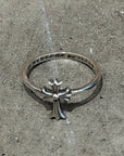 CHROME HEARTS CROSS BUBBLEGUM RING ‘SILVER’