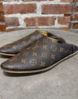 LOUIS VUITTON MONOGRAM BABOUCHES FLAT MULES ‘BROWN’