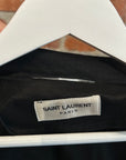 SAINT LAURENT SS19 GABERDINE MILITARY PARKA ‘BLACK’
