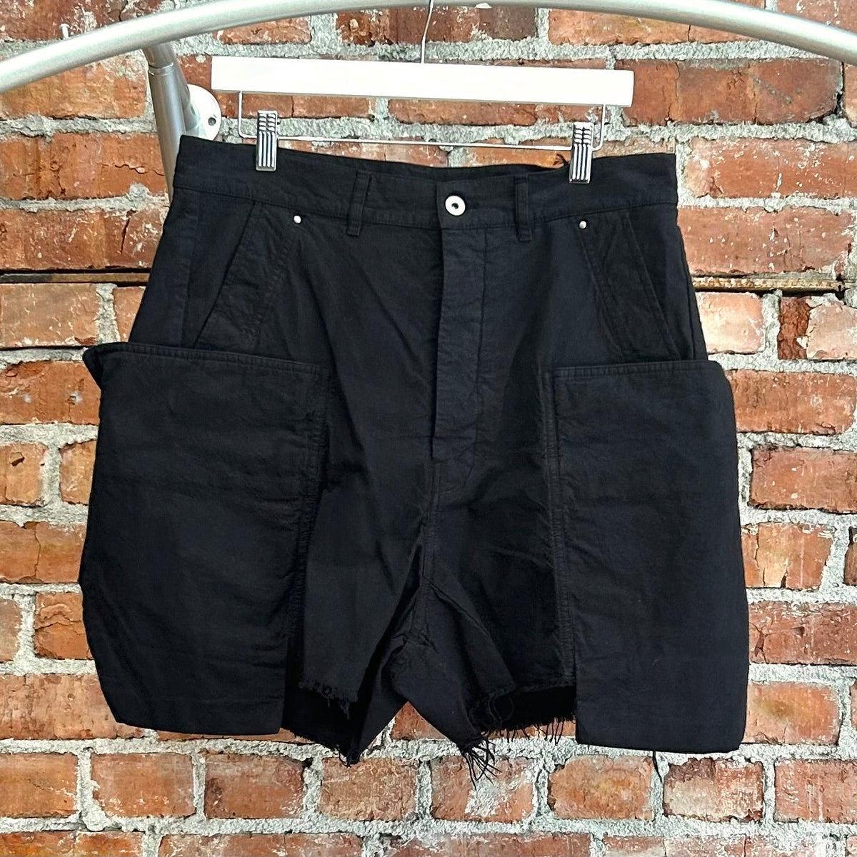 RICK OWENS FW25 CONCORDIANS DRKSHDW STEFAN CARGO SHORTS ‘BLACK’