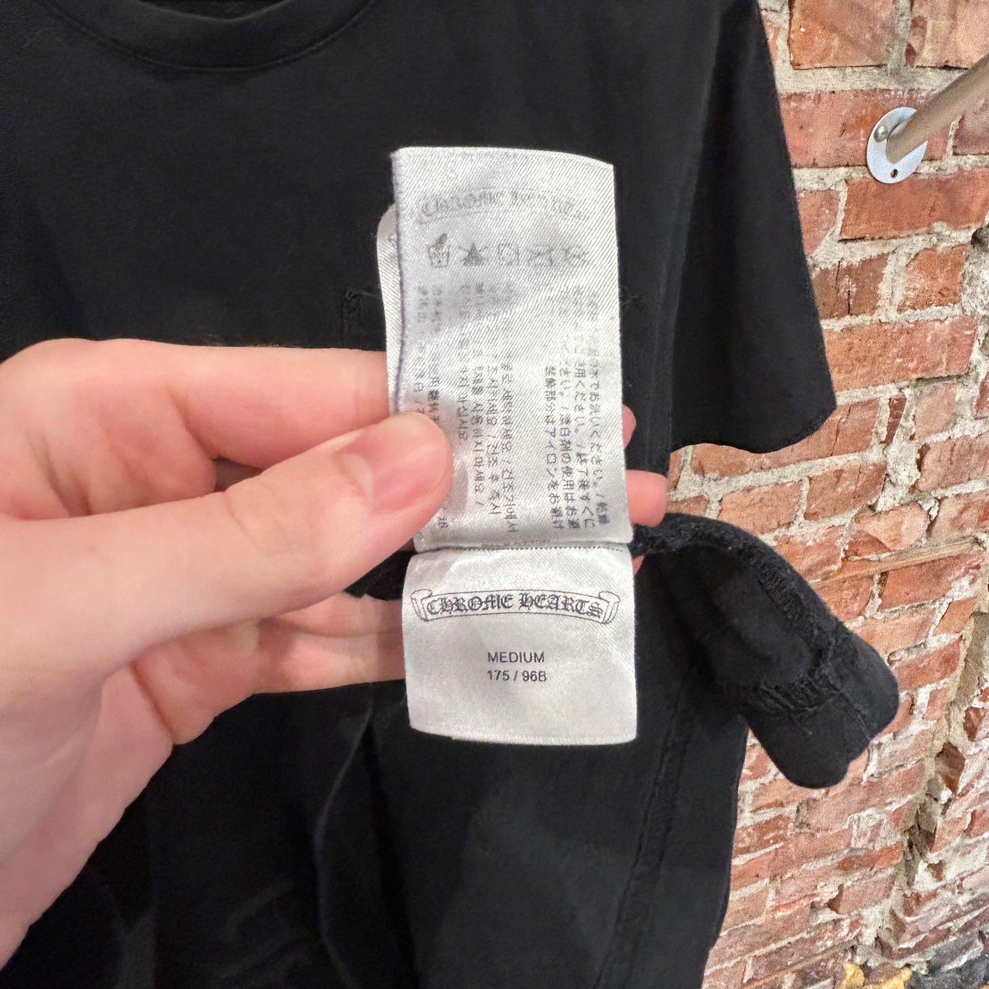 CHROME HEARTS VINE DAGGER POCKET TEE ‘BLACK’