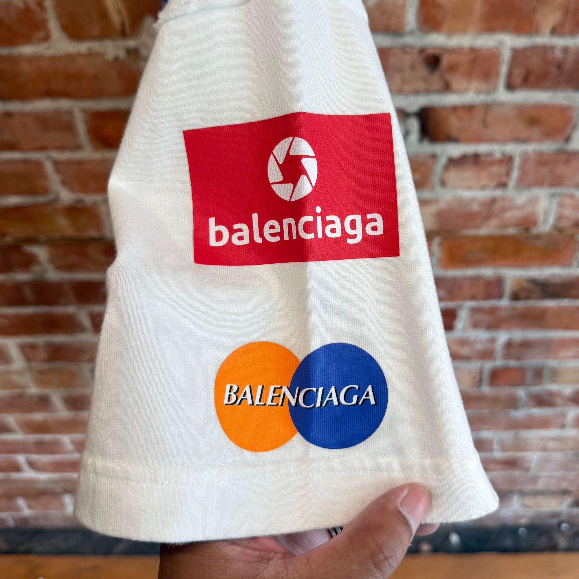 BALENCIAGA FW23 3B TOP LEAGUE RACING LOGO TEE ‘WHITE’