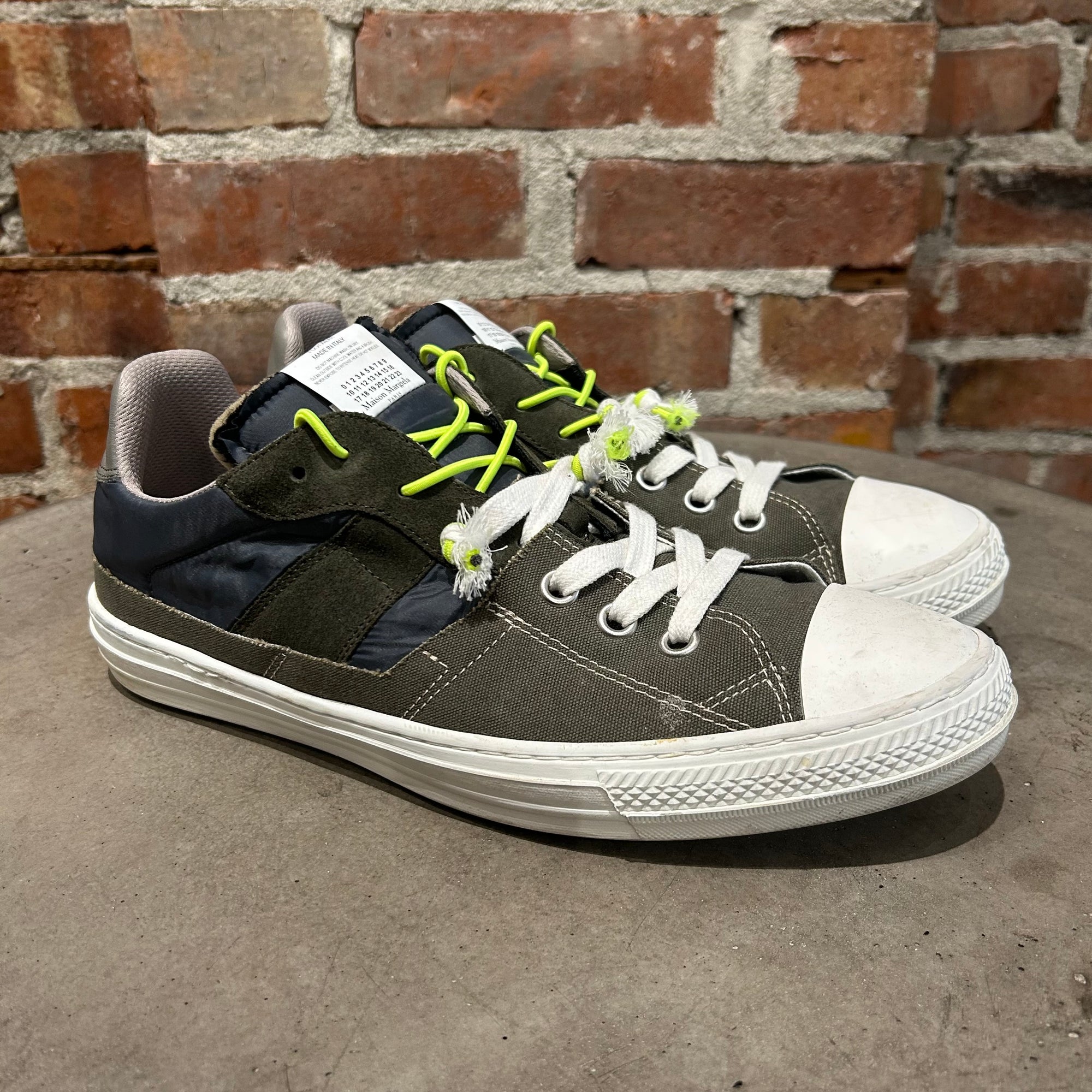 MAISON MARGIELA EVOLUTION SPLICED GAT SNEAKERS ‘GREEN’