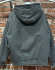 MIU MIU HOODED GARMENT-DYED BLOUSON JACKET ‘GREY’