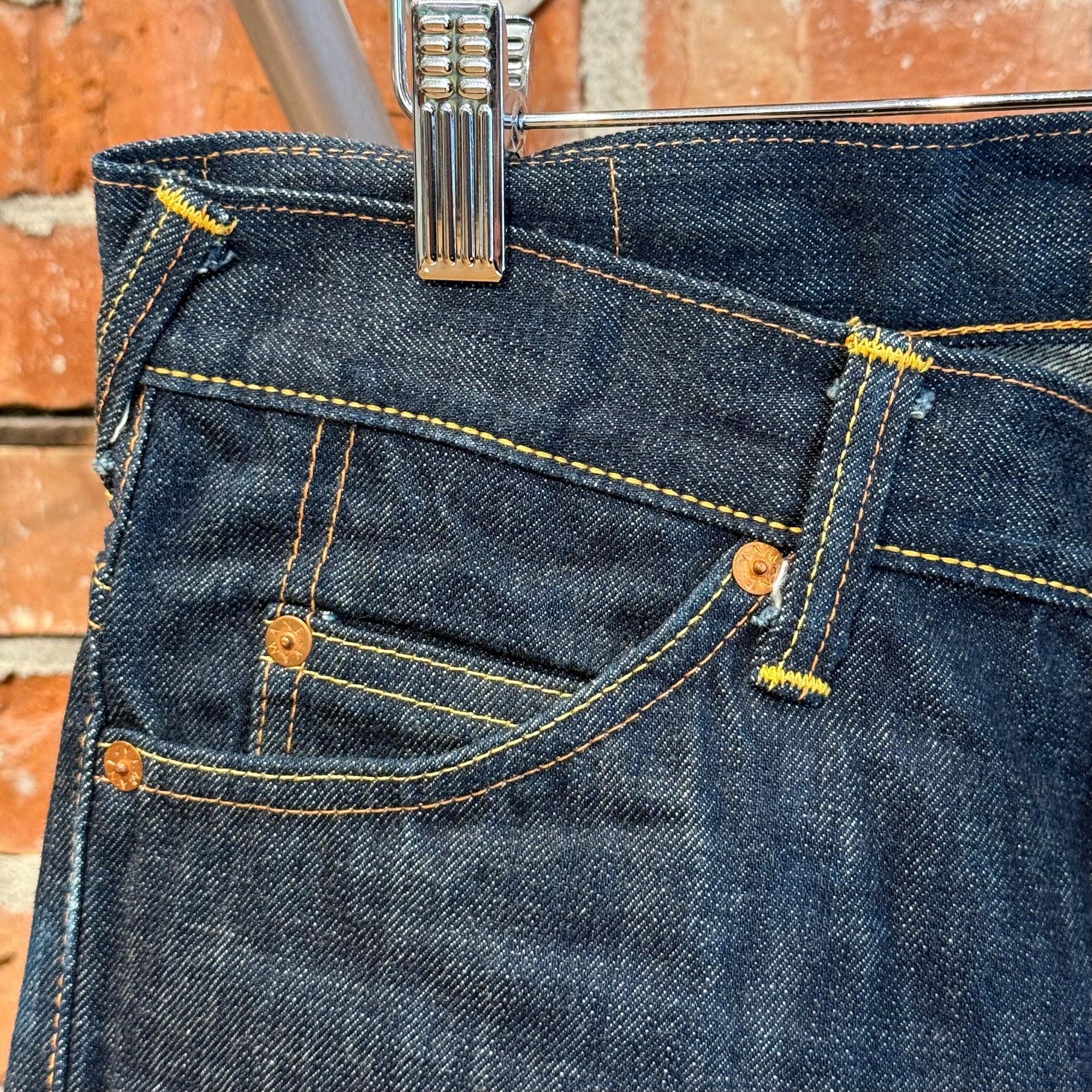 EVISU LOT 2017 FLARED DENIM 'INDIGO/IVORY'