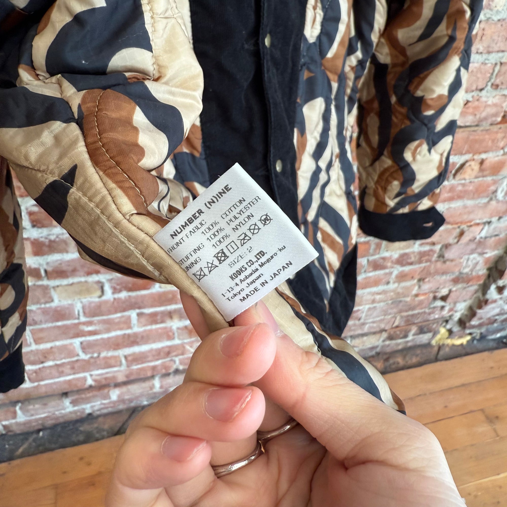 NUMBER (N)INE REVERSIBLE TRIBAL BOMBER ‘MULTI’